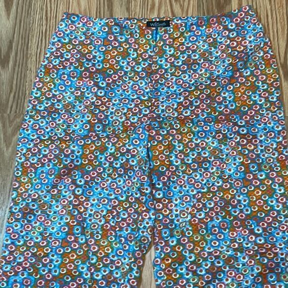 Willi Smith Multi colored Circles Dots, Stretch Pants - Picture 2 of 6
